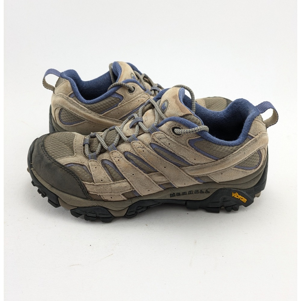 Womens Merrell Moab 2 Vent Vibram Aluminum Brown Hiking Shoes J06018 Size 9.5
